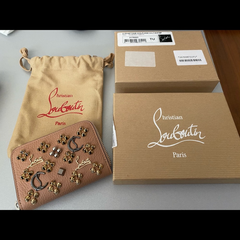 New Christian Louboutin coin purse